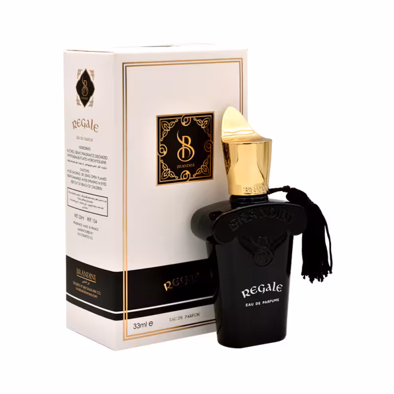 عطر جیبی زنانه و مردانه برندینی مدل رگال Regale حجم 33 میلی لیتر | Brandini Regale Eau De Parfum for women and men 33 ml