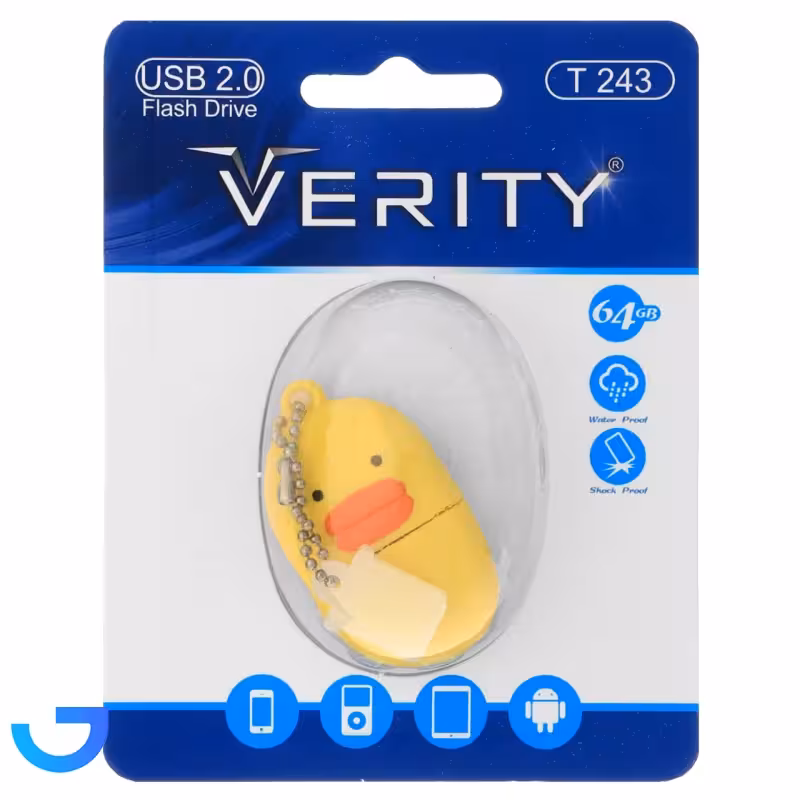 جزئیات ، قیمت و خرید فلش مموری عروسکی وریتی مدل Verity T243 USB2.0 Flash Memory - 64GB | فروشگاه آریا