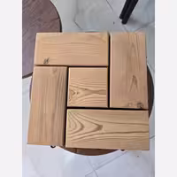تایل چوب ترموود پنج تیکه 19میل آسیاچمن ابعاد 30در30،ضدآب و قابل حمل و نصب درهرمحیط (پس کرایه)