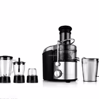 آبمیوه گیری 4 کاره سوئیس پلاس مدل JE-8420S مشکی