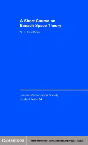خرید و دانلود نسخه کامل کتاب A short course on Banach space theory