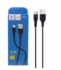 کابل شارژ DENMEN Type-C مدل D06T - مشکی
