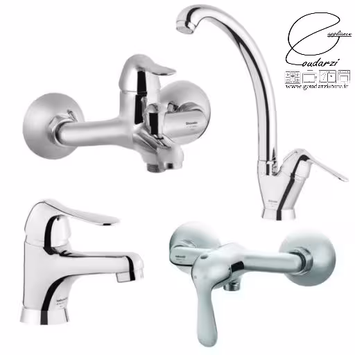 ست شیرالات شودر مدل اکوا کروم