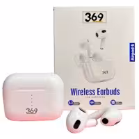 هدفون بلوتوث 2 گوشی استند شارژ 369-6 طرح AirPods 3