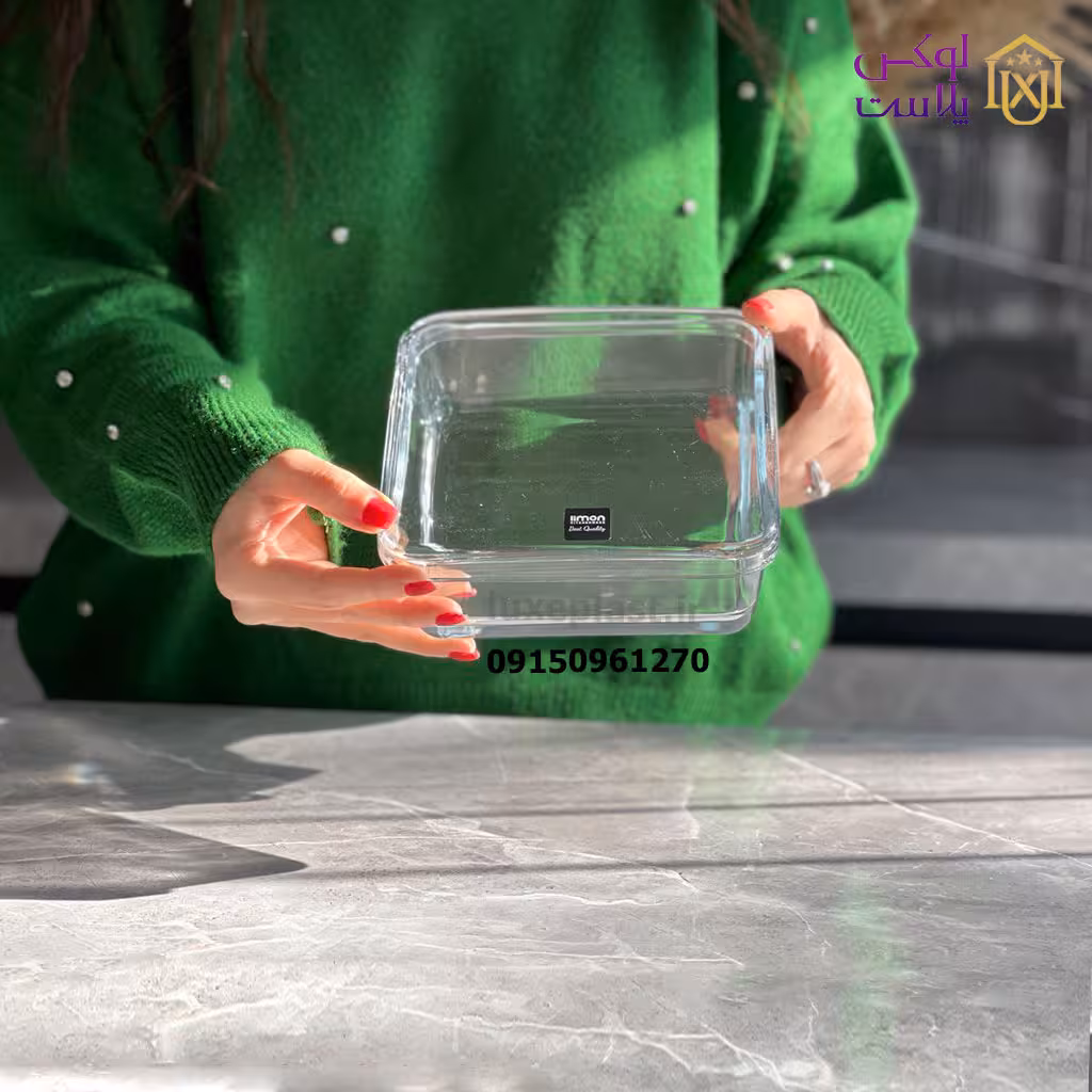 بیسکویت خوری شیشه ای دربدار لیمون 2154