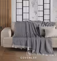 شال تخت و مبل رنگ مشکی مدل Ratina