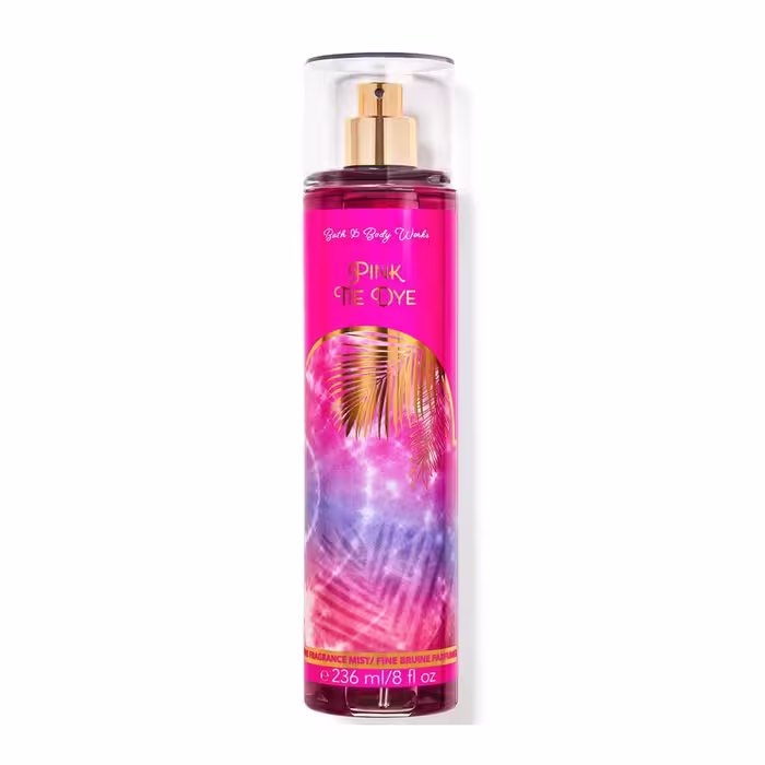 بادی اسپلش بس اند بادی ورکز مدل Pink Tie Dye Mist حجم 236 میلی لیتر