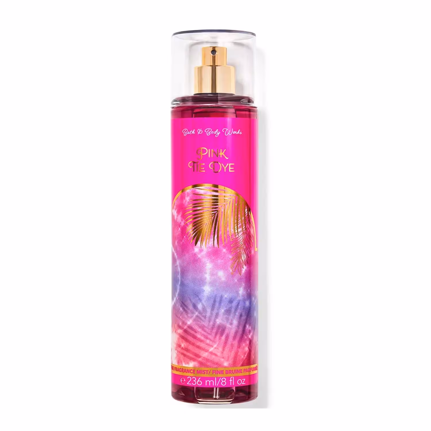 بادی اسپلش بس اند بادی ورکز مدل Pink Tie Dye Mist حجم 236 میلی لیتر