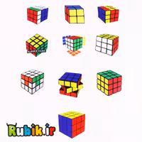 پک استیکر روبیکی 10 تایی هارمونی Cube Pattern Graffiti Stickers set(50pcs)