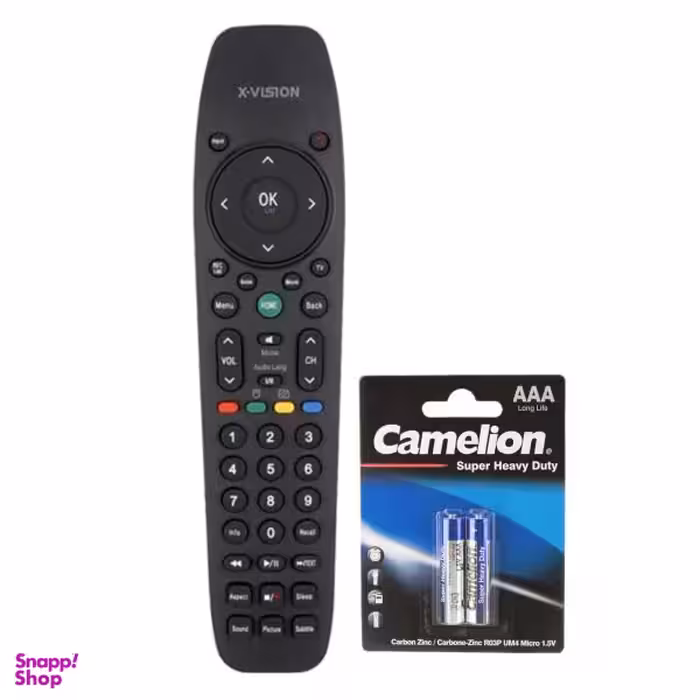 ریموت کنترل ایکس ویژن مدل 0336 به همراه باتری