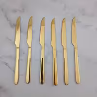 کارد تک میوه 6 پارچه یونیک مدل دونا طلایی