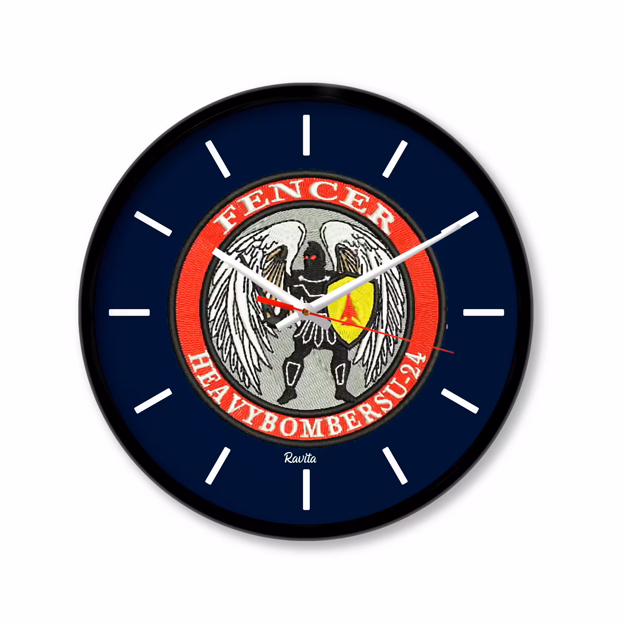 ساعت‌ دیواری رومیزی راویتا طرح نیرو هوایی کد 3337