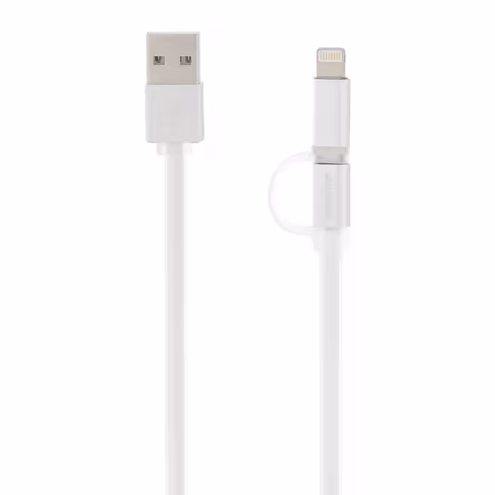 کابل تبدیل USB به microUSB/لایتنینگ کینگ استار مدل KS48 طول 1متر