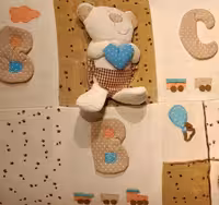 سرویس خواب گارددار تخت چوبی 7 تکه پلی گرو 135 در 75 سانتیمتر playgro