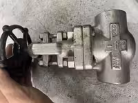 شیرسوزنی "1 ساکت ولد  استلنس استیل  فورج کلاس 600 جنس بدنه STEM 316 F316 سیت 316 دیسک 316