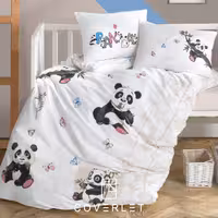 روتختی نوزادی سفید طرح Panda