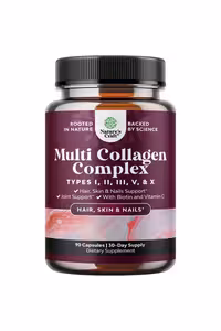 کپسول مولتی‌کلاژن و بیوتین Natures Craft - بسته 90 عددی