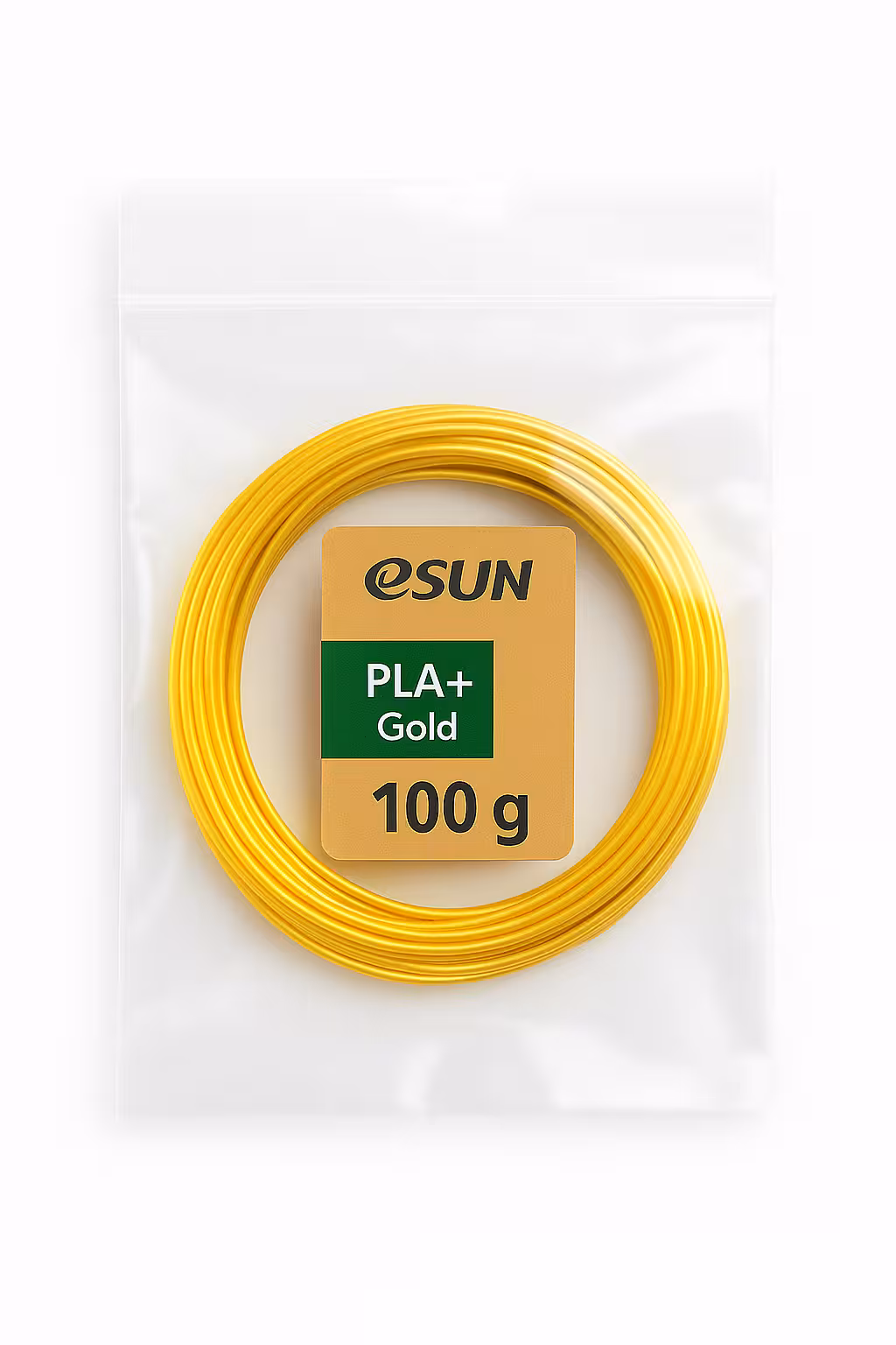 فیلامنت  PLA ایسان رنگ طلایی قطر 1.75mm (100 گرمی)