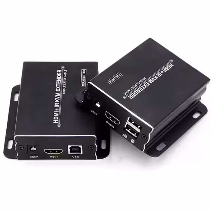 توسعه دهنده HDMI TCP/IP روی کابل شبکه 120 متر لایمستون مدل LS-HKE200