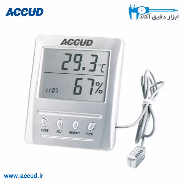 دما سنج و رطوبت سنج محیط داخلی و خارجی Accud (آکاد) مدل HTC-70