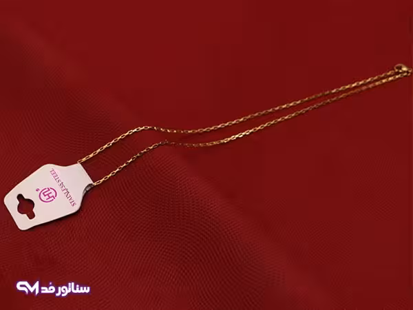 زنجیر استیل آجری طلایی Z9022