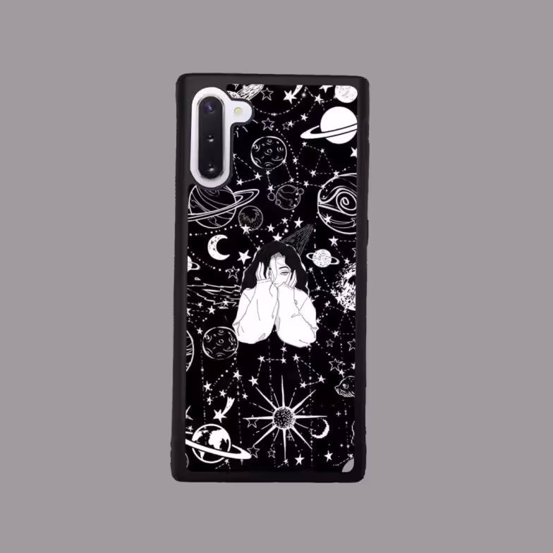 قاب گوشی سامسونگ Note 10 | طرح دخترانه کهکشانی