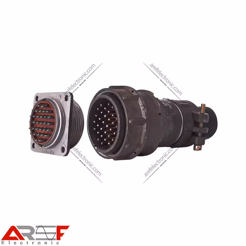 کانکتور روسی با کاور 32 پین قطر 33mm کامل - فروشگاه عارف الکترونیک