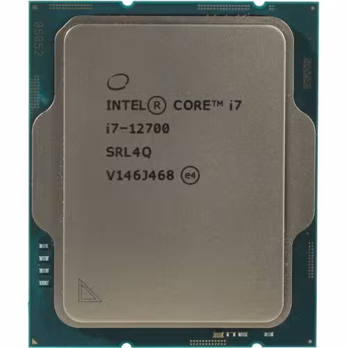 پردازنده CPU اینتل بدون باکس مدل Core i7 12700 Alder Lake فرکانس 1.6 گیگاهرتز Intel Core i7-12700 Alder Lake LGA1700 TRAY CPU