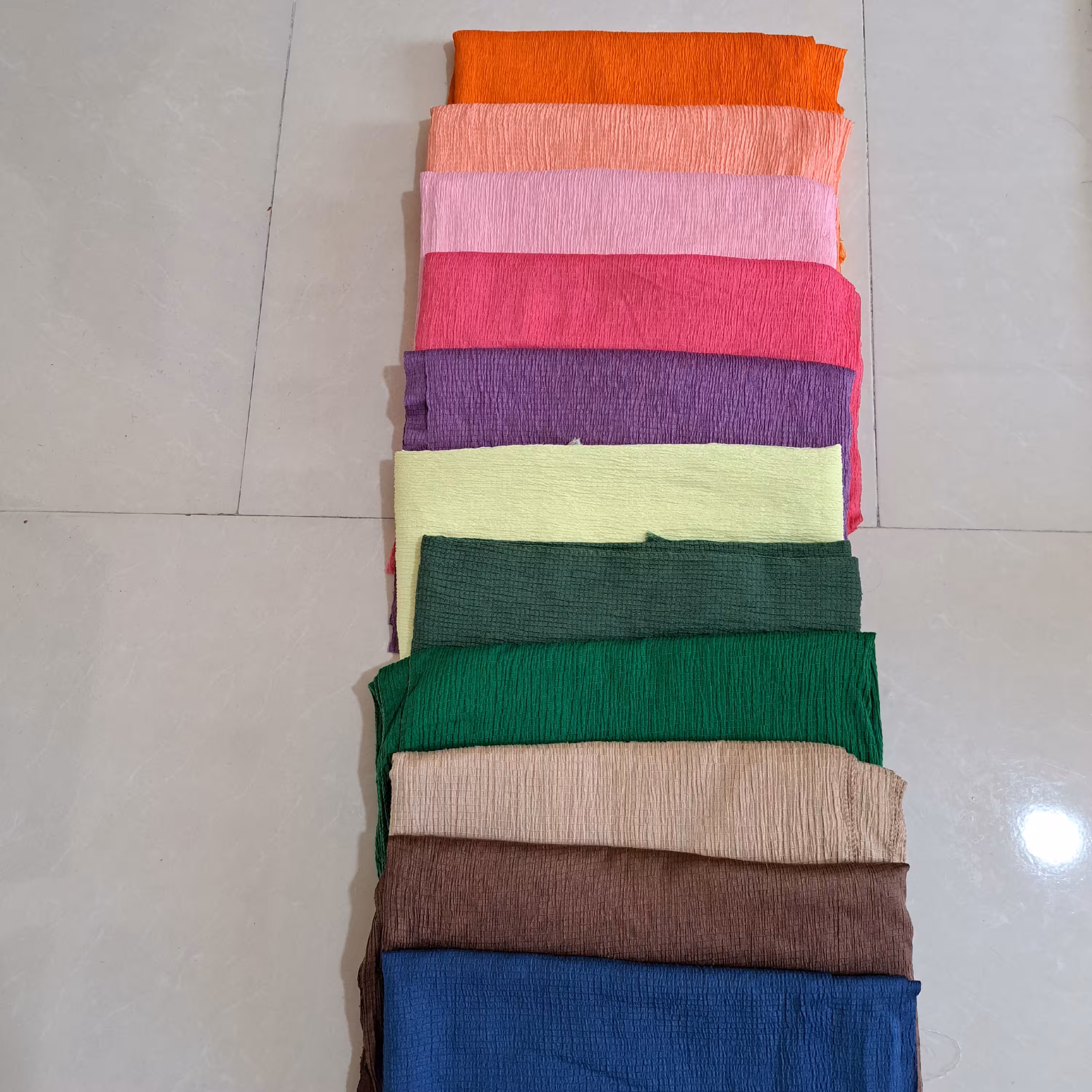 شال کتان پفکی 4 فصل