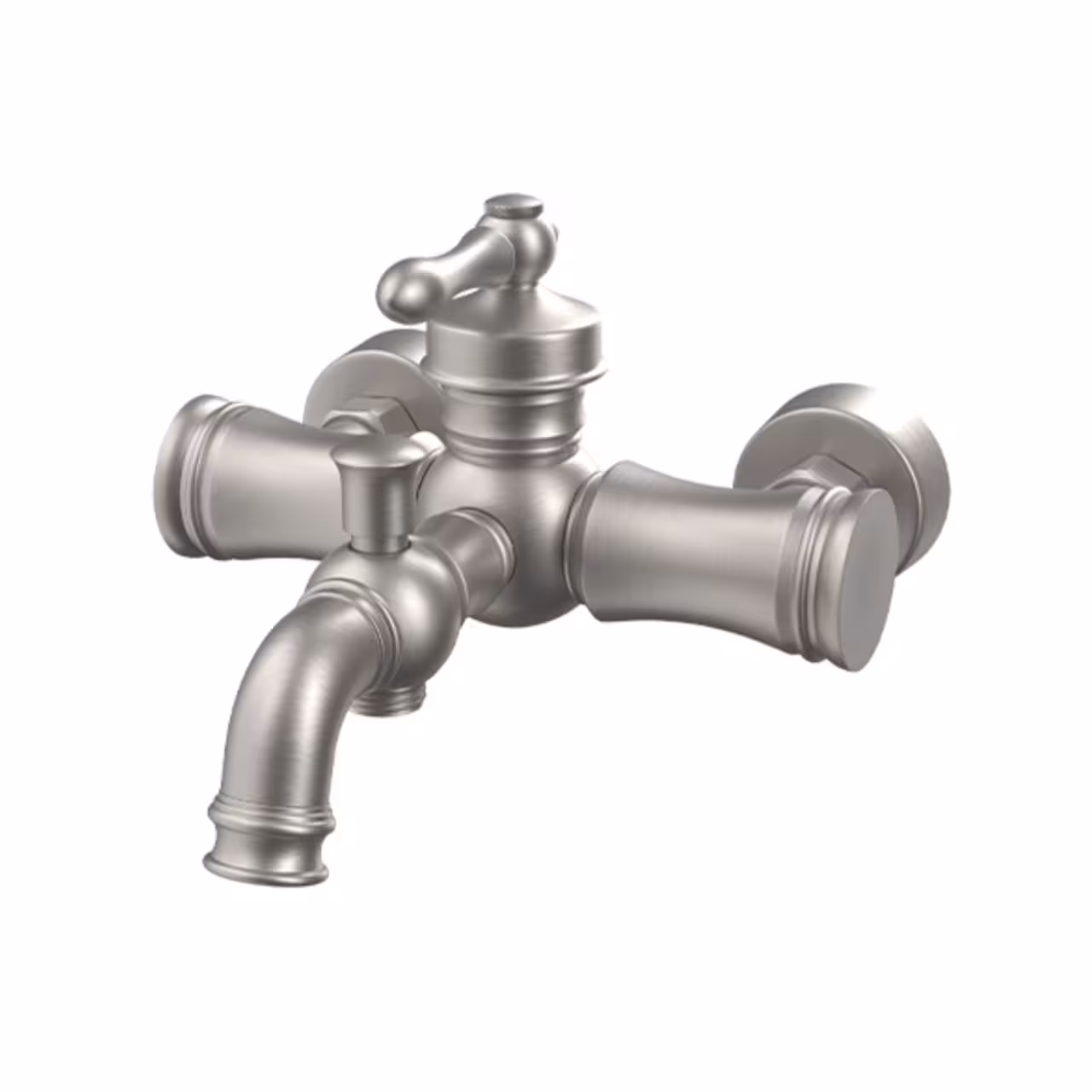 شیر دوش کسری مدل ناپل کروم مات