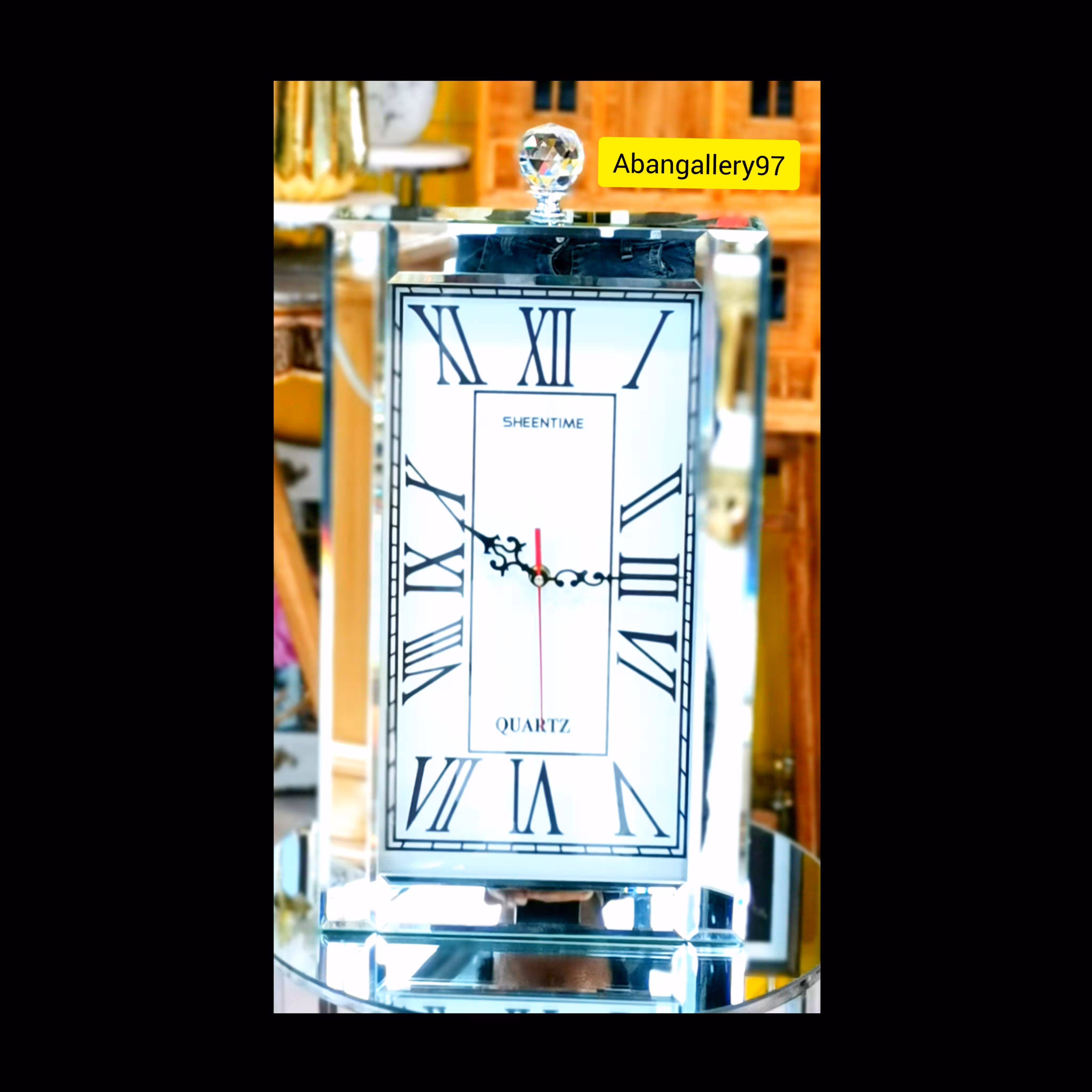 ساعت رو میزی تمام آینه