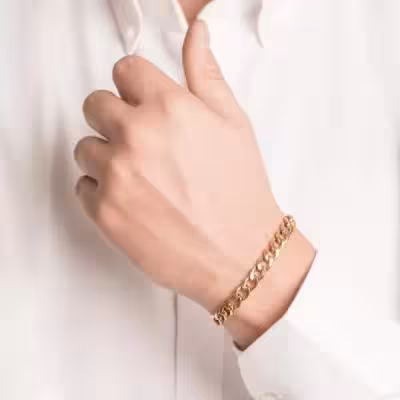 دستبند کارتیر اسپرت . استیل و زنجیری .مناسب ورزش و ضد تعریق..