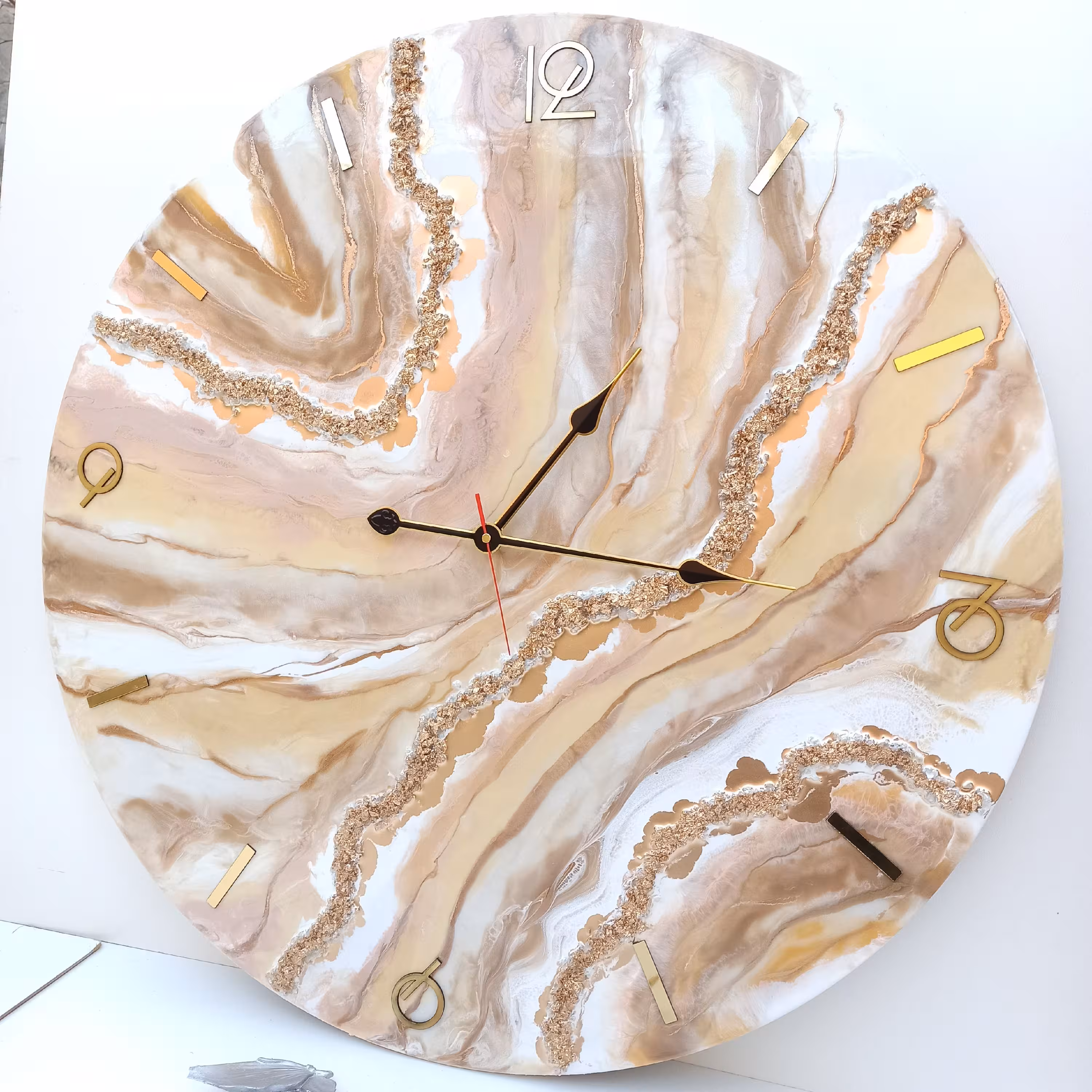 ساعت دیواری رزینی قطر 80