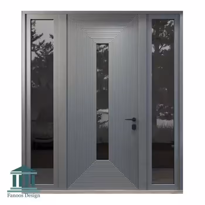 درب لابی ورودی شیشه خور کد 1097