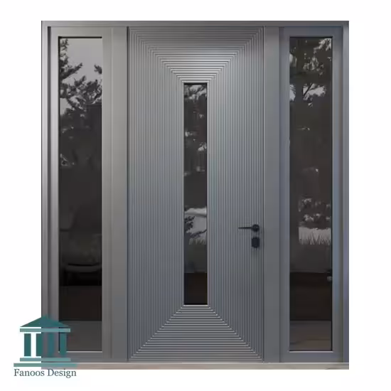 درب لابی ورودی شیشه خور کد 1097