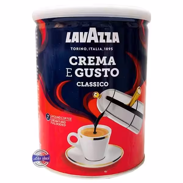 پودر قهوه لاوازا کرما گوستو قوطی 250 گرم