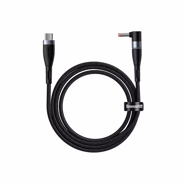 کابل مگنتی تبدیل Type-c به پورت گرد DC باسئوس مدل CATXC-T01