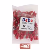 سرسیم دوشاخ سایز 1.5 برند DeDe سری SV1.25-x بسته 100 عددی