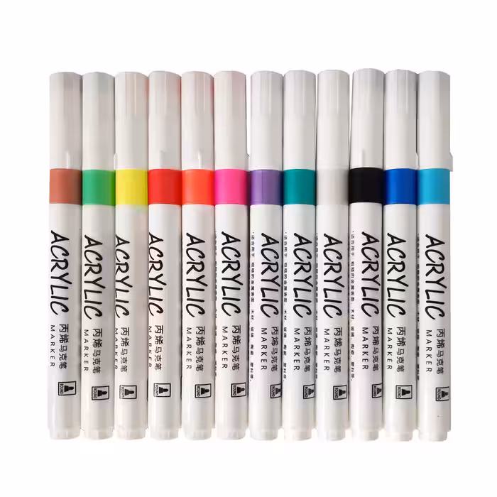 ماژیک چند منظوره مدل اکریلیک کد GA102 مجموعه 12 عددی | چاوه