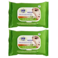 دستمال مرطوب وی کر مدل Jojoba - Aloe Vera دو بسته 20 عددی