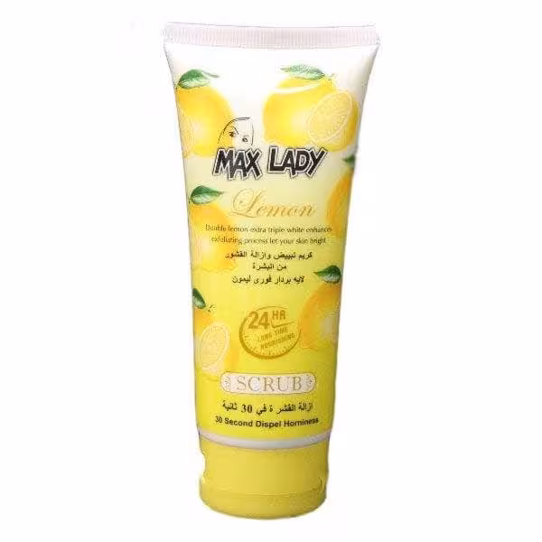 کرم اسکراب لایه بردار فوری MAX LADY لیمو وزن 100 گرم
