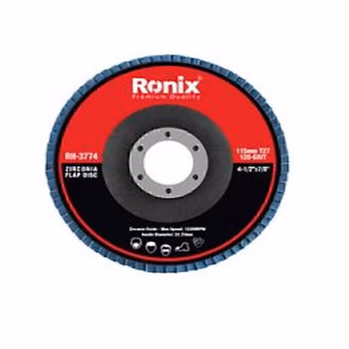 سنباده فلاپ دیسکی P80 رونیکس مدل RH-3776 سایز 180 میلی متری