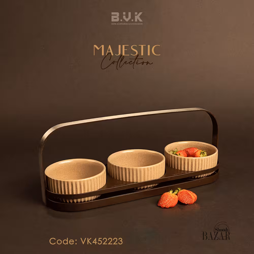 اردو خوری سه خانه بی وی کی کد 452223 مدل مجستیک