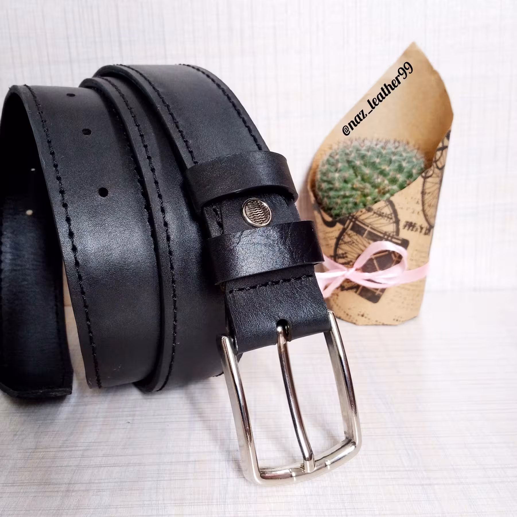 کمربند چرم طبیعی درجه 1