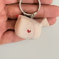 سرکلیدی پرنده ساده طرح یک