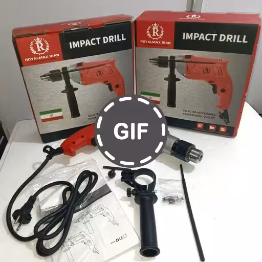 دریل نیم تنه فلزی 13 رویال مکس مدل GTR1000w