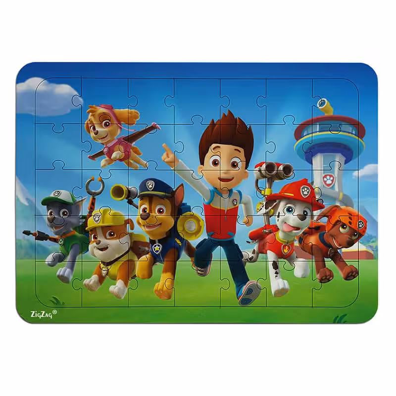 خرید و قیمت پازل چوبی 35 تکه طرح سگ های نگهبان  کد 351044