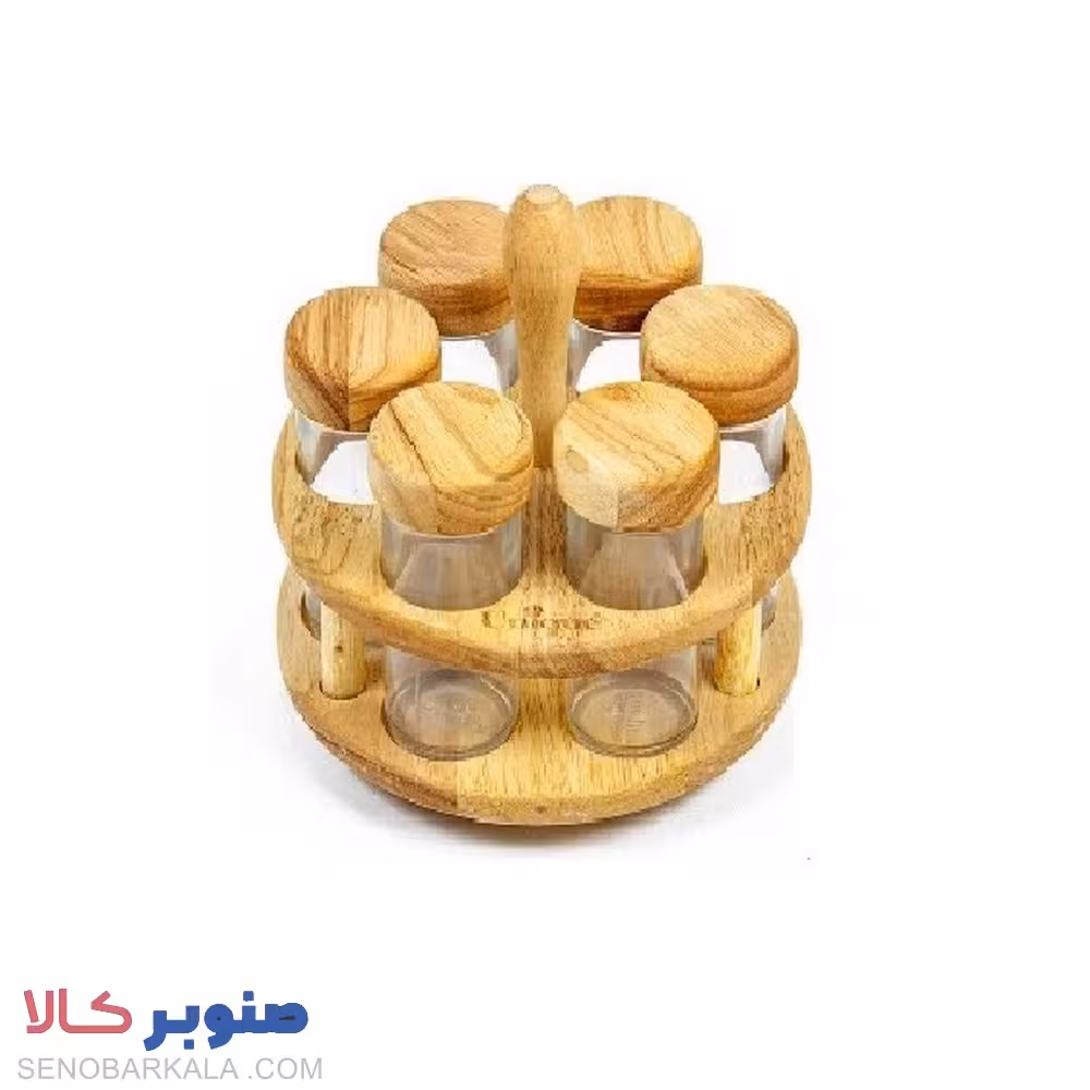 جا ادویه 6 تایی گردان تخت گرد یونیک کد UN-6119 - صنوبرکالا