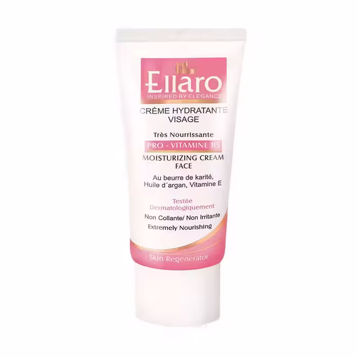 کرم مرطوب کننده حاوی پرو ویتامین ب5 الارو مناسب پوست‎ های خشک و خیلی خشک 50 میلی لیتر | Ellaro Moisturizing Pro Vitamin B5 Cream For Dry And Very Dry Skins