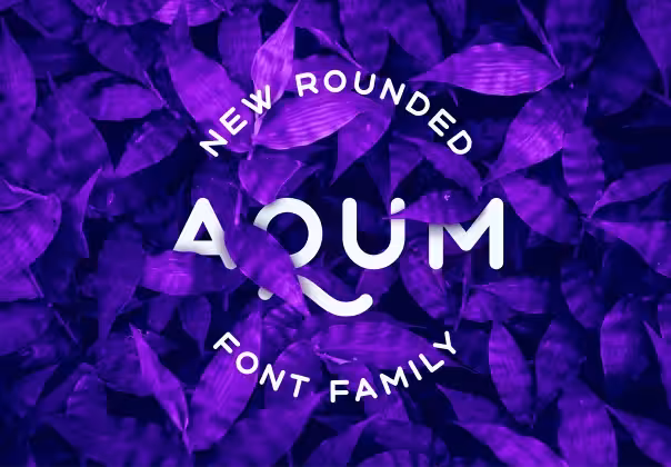 دانلود فونت گرد Aqum 2 مدرن و رایگان